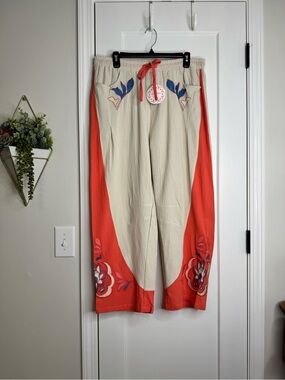 Umgee Barrel Leg Cotton Pants